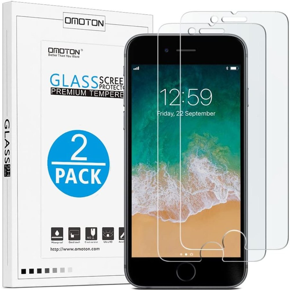 OMOTON Tempered Glass Screen Protector iphone8plus
